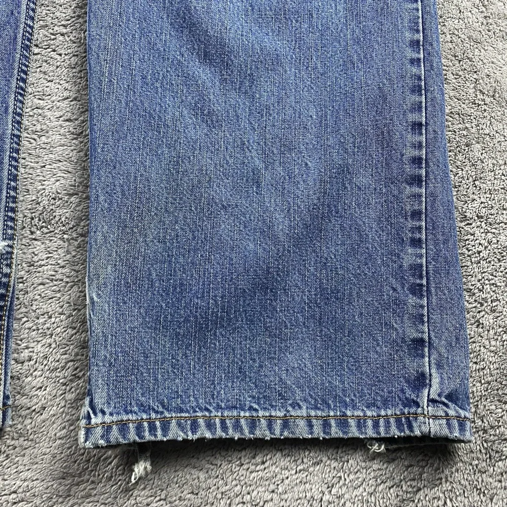 Levis 569 Loose Straight Jeans Mens 38x34 Blue Medium‎ Wash Mid Rise VTG